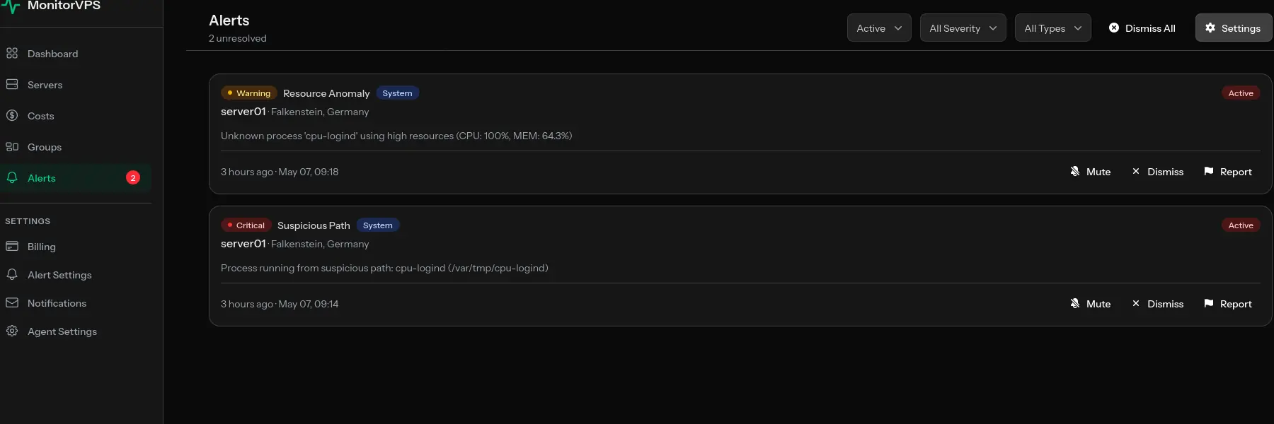 cpu-logind in /var/tmp Is XMRig: How a MonitorVPS Alert Caught a Cryptominer